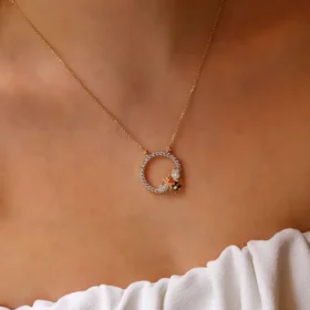 Bee Mine Altın Arı Zincirli Kolye