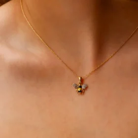 Bee Mine Altın Arı Zincirli Kolye