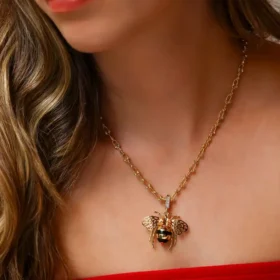 Bee Mine Altın Arı Kolye Ucu