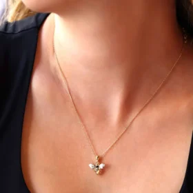 Bee Mine Altın Arı Zincirli Kolye