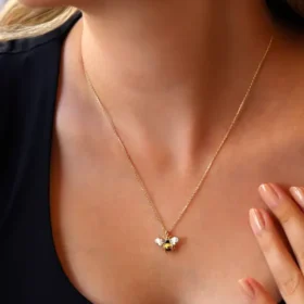 Bee Mine Altın Arı Zincirli Kolye