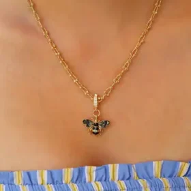 Bee Mine Altın Arı Kolye Ucu