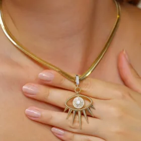 Altın Göz Kolye Ucu