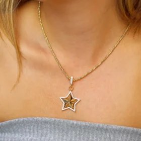 Altın Yıldız Kolye Ucu