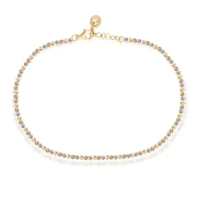 Altın Üç Renkli Dorika Bileklik