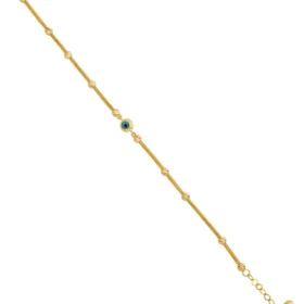 Altın Nazar Boncuğu Dorika Bileklik