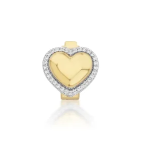 Altın Kalp Taşlı Charm