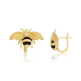 Bee Mine Altın Arı Küpe