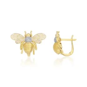 Bee Mine Altın Arı Küpe