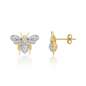 Bee Mine Altın Arı Küpe