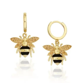 Bee Mine Altın Arı Küpe