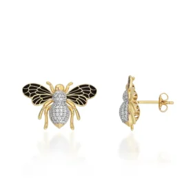 Bee Mine Altın Arı Küpe