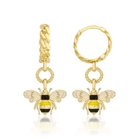 Bee Mine Altın Arı Küpe