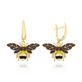 Bee Mine Altın Arı Küpe