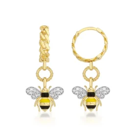 Bee Mine Altın Arı Küpe