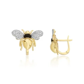 Bee Mine Altın Arı Küpe