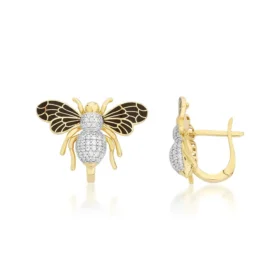 Bee Mine Altın Arı Küpe