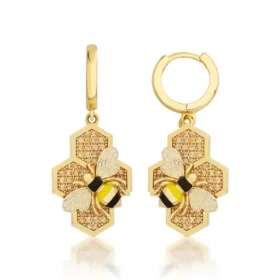 Bee Mine Altın Arı Küpe