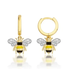 Bee Mine Altın Arı Küpe