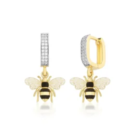 Bee Mine Altın Arı Küpe