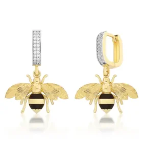 Bee Mine Altın Arı Küpe