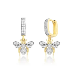 Bee Mine Altın Arı Küpe