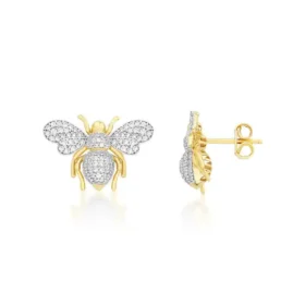 Bee Mine Altın Arı Küpe