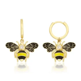 Bee Mine Altın Arı Küpe