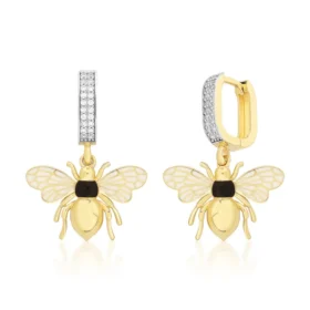 Bee Mine Altın Arı Küpe