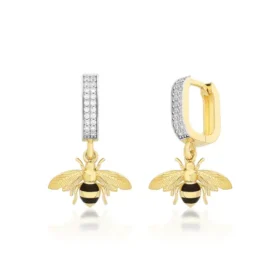 Bee Mine Altın Arı Küpe