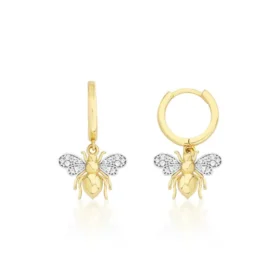 Bee Mine Altın Arı Küpe