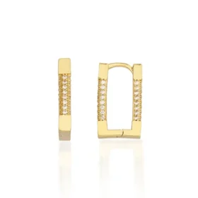 Altın Taşlı Küpe