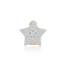 Altın Taşlı Yıldız Charm