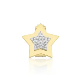 Altın Yıldız Taşlı Charm