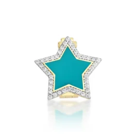 Altın Yıldız Taşlı Charm