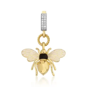 Bee Mine Altın Arı Kolye Ucu