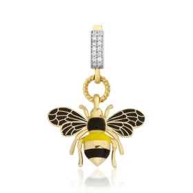 Bee Mine Altın Arı Kolye Ucu