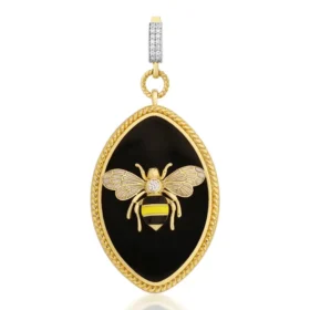 Bee Mine Altın Arı Kolye Ucu