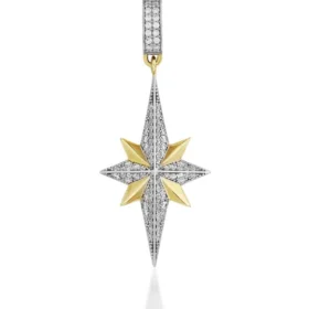 Altın Kuzey Yıldızı Kolye Ucu