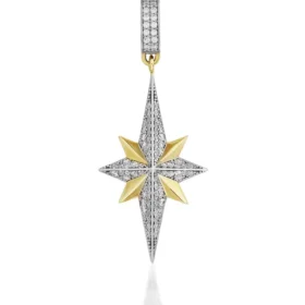 Altın Kuzey Yıldızı Kolye Ucu