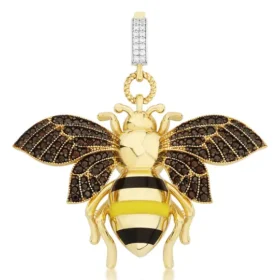 Bee Mine Altın Arı Kolye Ucu
