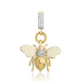 Bee Mine Altın Arı Kolye Ucu