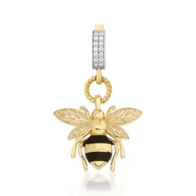 Bee Mine Altın Arı Kolye Ucu