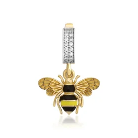 Bee Mine Altın Arı Kolye Ucu