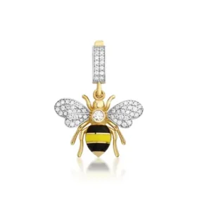 Bee Mine Altın Arı Kolye Ucu