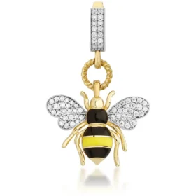 Bee Mine Altın Arı Kolye Ucu