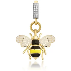 Bee Mine Altın Arı Kolye Ucu