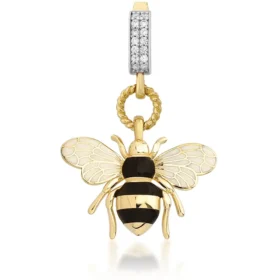 Bee Mine Altın Arı Kolye Ucu