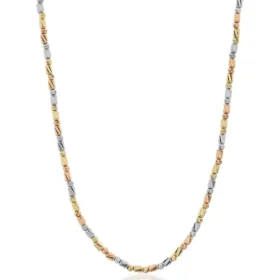 Altın Üç Renkli Dorika Kolye