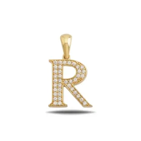 Altın R Kolye Ucu